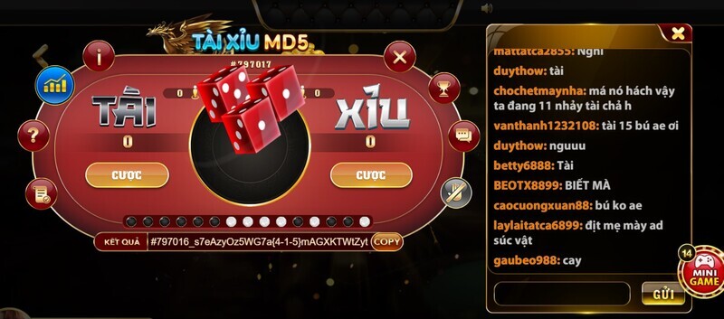 Cổng game trực tuyến uy tín hàng đầu Tài Xỉu MD5